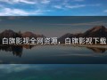 白旗影视全网资源，白旗影视下载