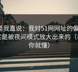别怪我直说：我对51网网址的偏见，其实是被夜间模式放大出来的（看完你就懂）